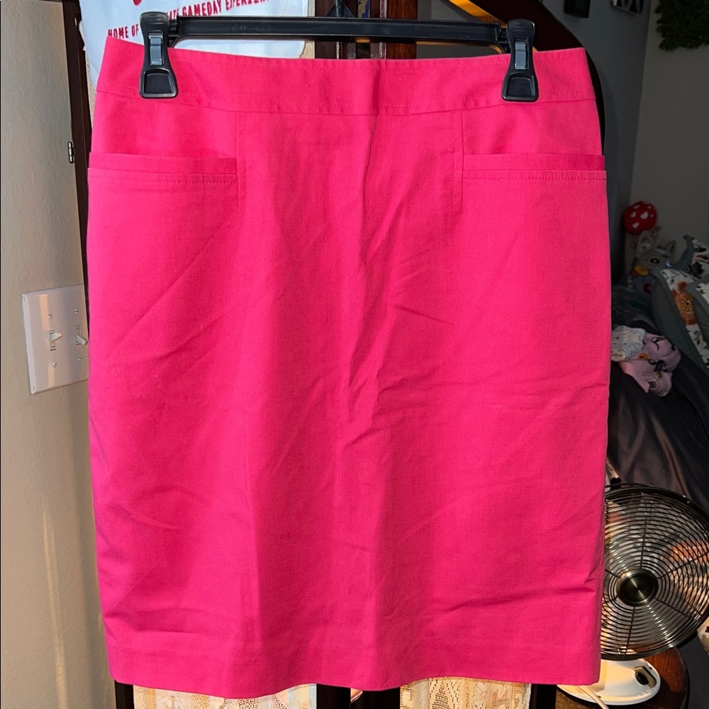 Halogen Bright Pink Pencil Skirt